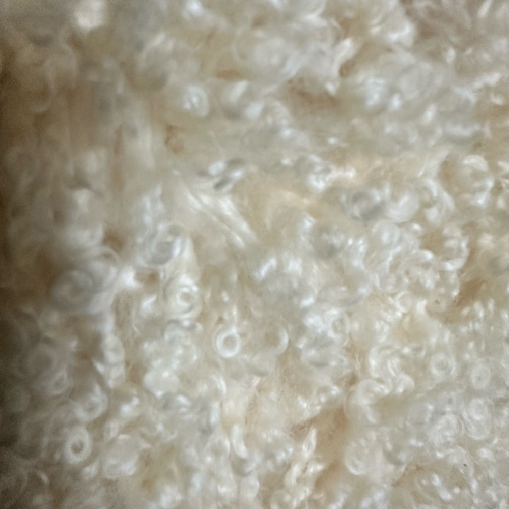 Adolfo Leigh’s Mohair Alpaca Vest Satin Lined Cream S - Picture 5 of 8